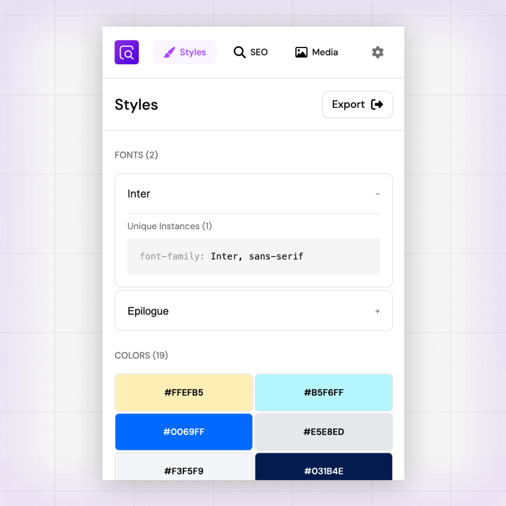 Extension screenshot