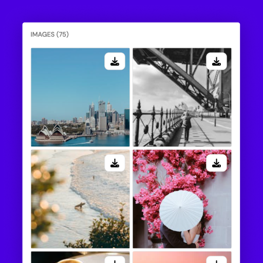 Media tab of extension